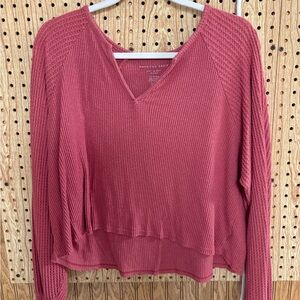 American Eagle Soft & Sexy Plush Top in Pink